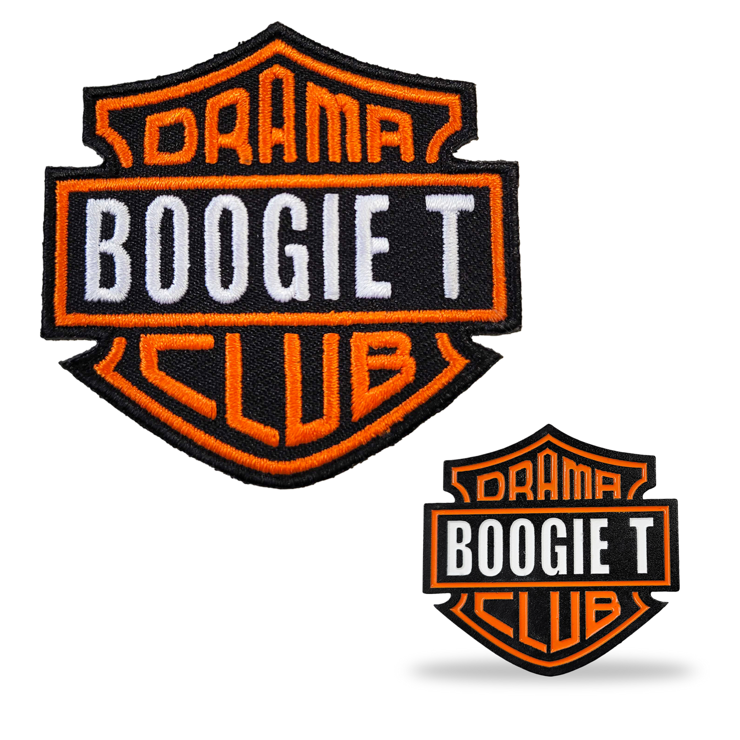 BOOGIE T - DRAMA CLUB PIN AND PATCH BUNDLE