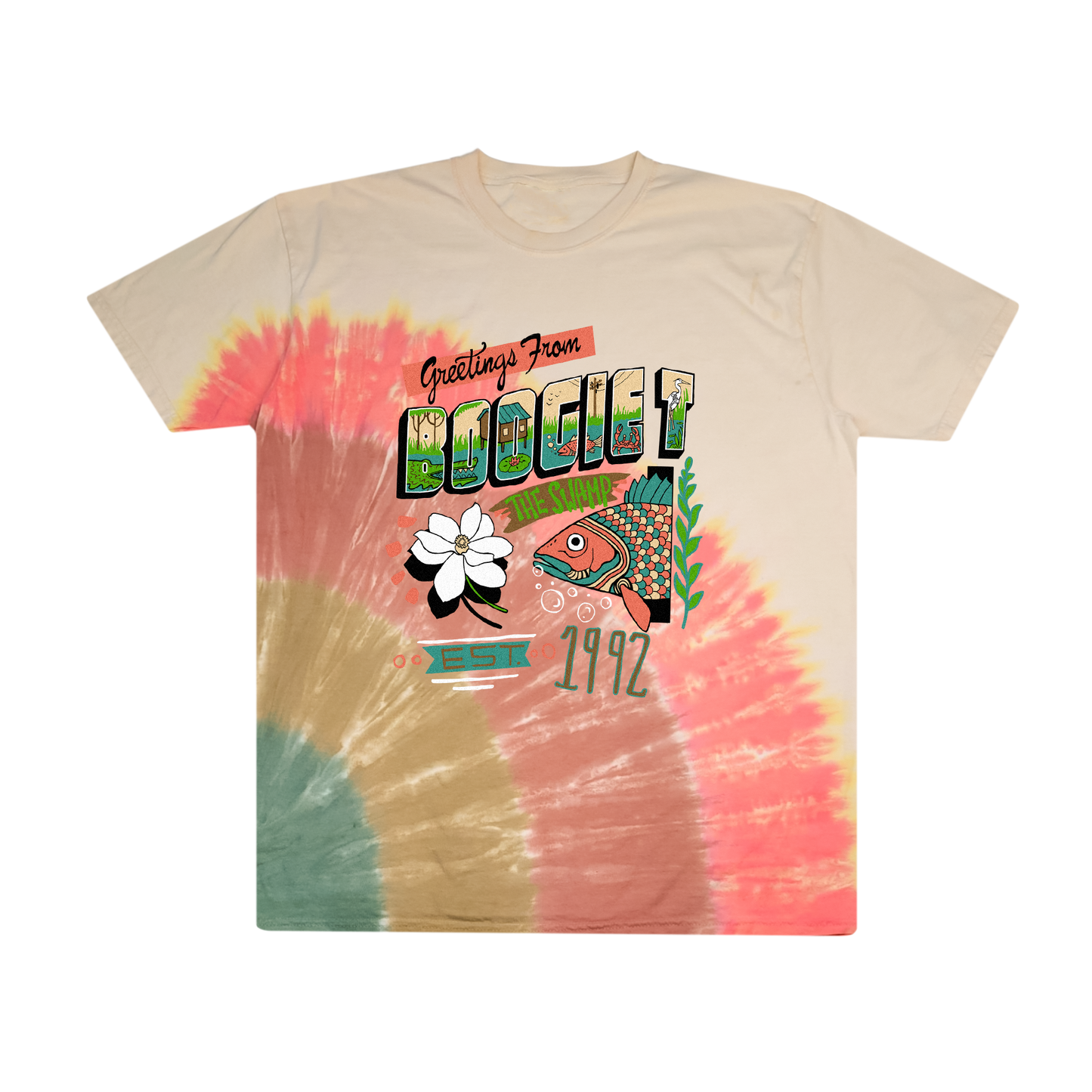 Boogie T - Postcard - Tie Dye Tee