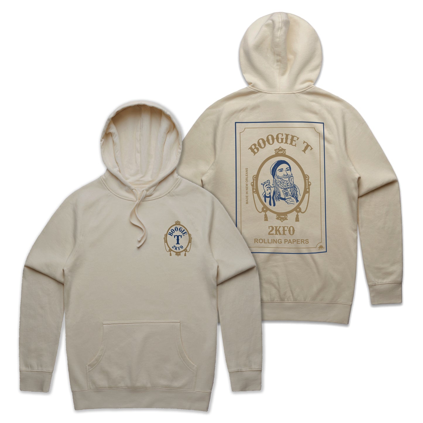 Boogie T - Smoking Man - Pullover Hoodie - Sand