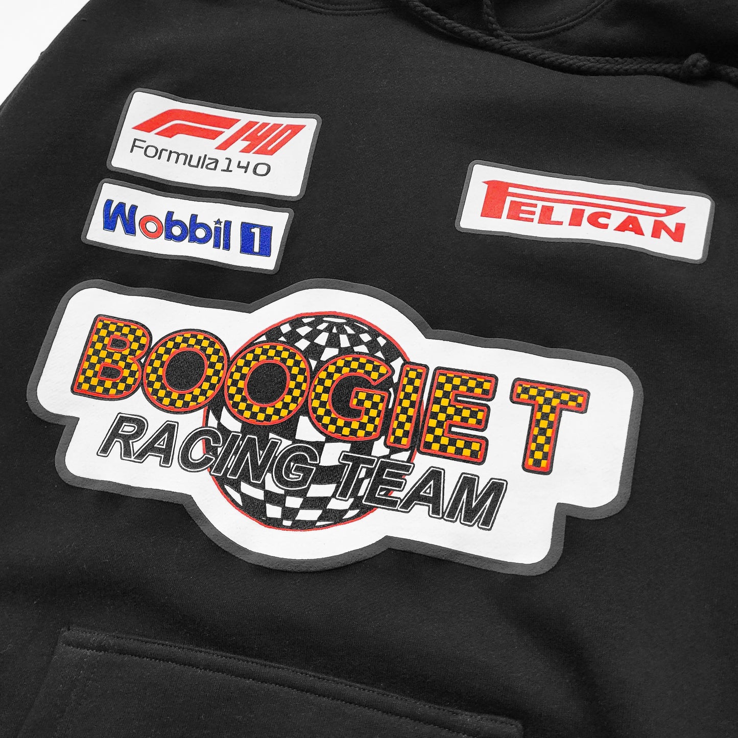 Boogie T - Grand Prix - Black Premium Heavyweight Pullover Hoodie