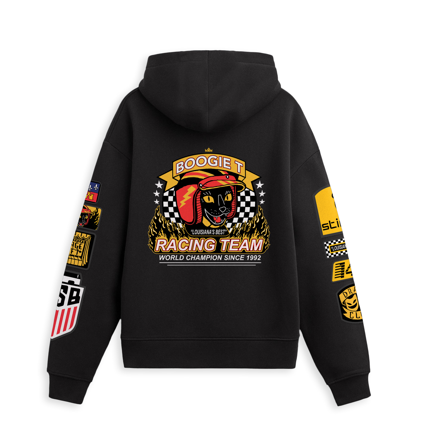 Boogie T - Grand Prix - Black Premium Heavyweight Pullover Hoodie