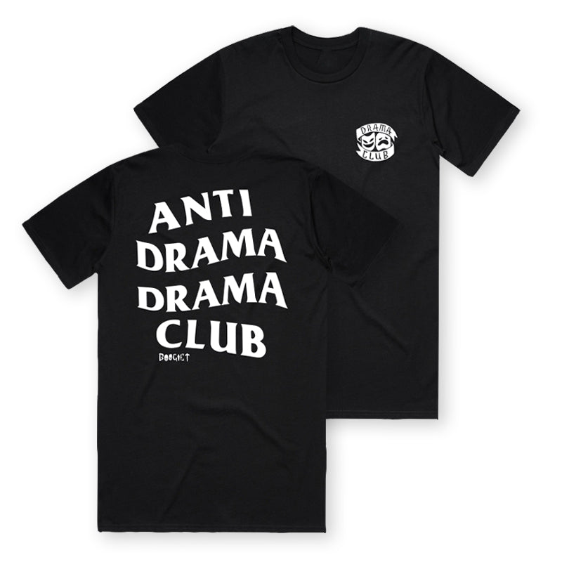 Boogie T - Anti Drama Drama Club - Black Unisex Tee