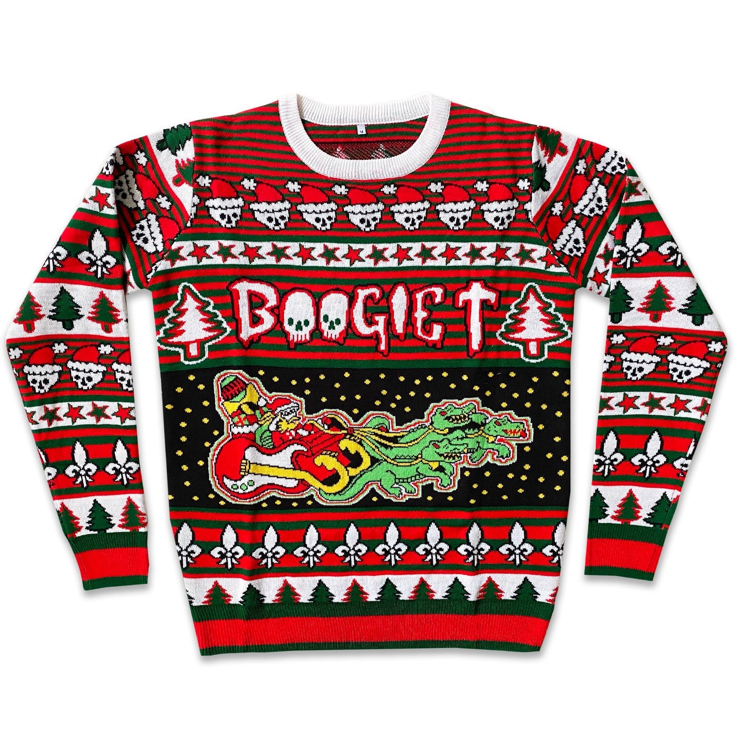 Boogie T - Cajun Santa - Custom Knit Holiday Sweater