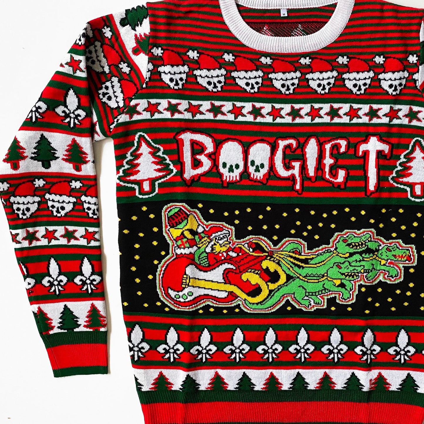 Boogie T - Cajun Santa - Custom Knit Holiday Sweater