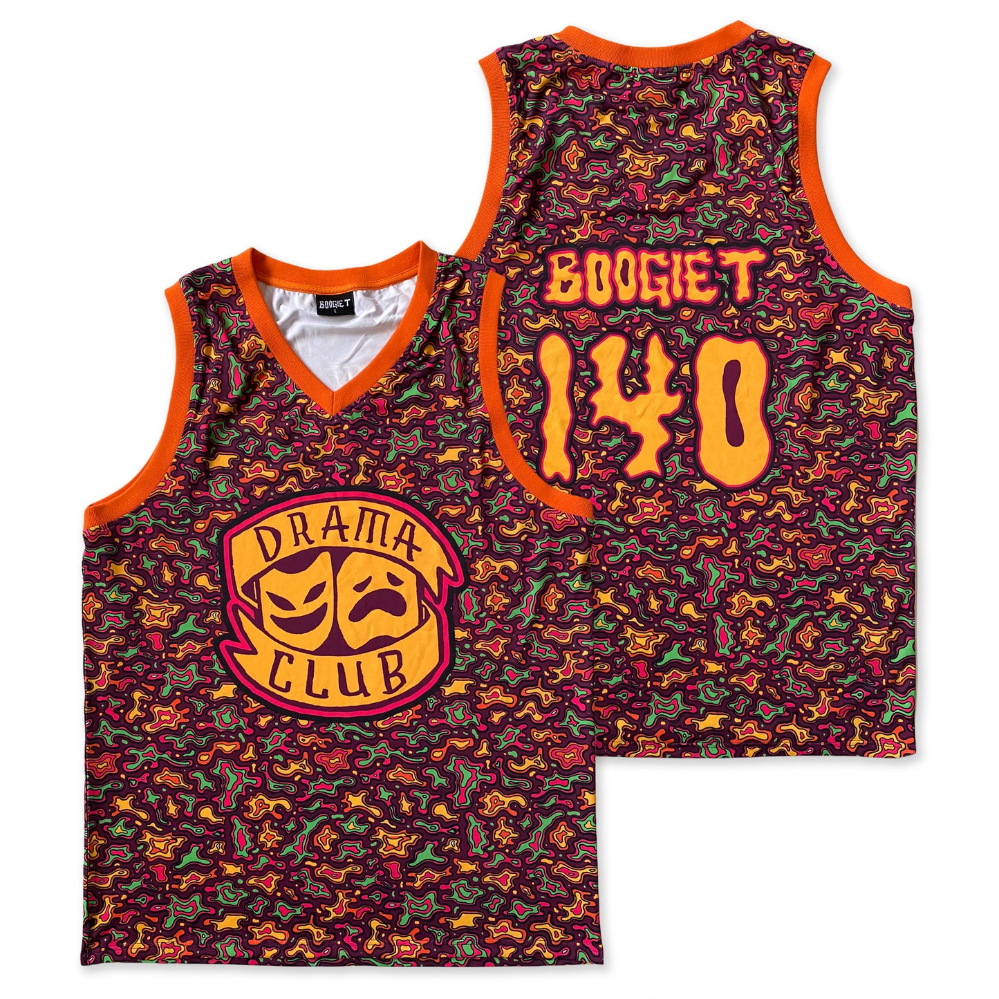 Boogie T - Orange Camo - Basketball Jersey